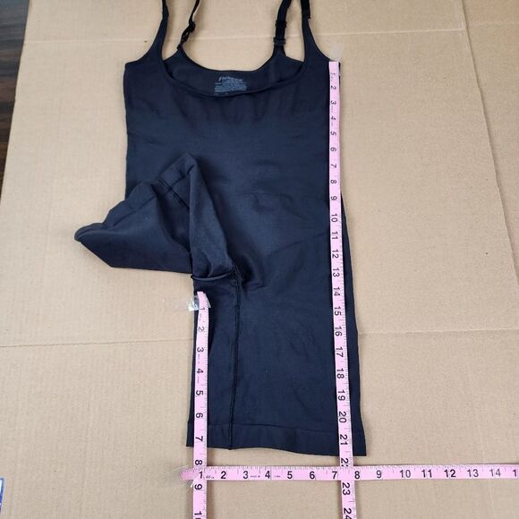 Maidenform Flexes Black Shape wear Stretch Jumpsuit Romper Size L - Picture 8 of 10